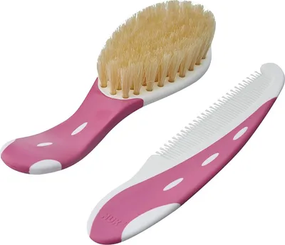 Immagine prodotto di NUK NUK spazzola per bambini 100% capelli naturali con pettine rosa
