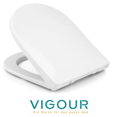 Produktbild von VIGOUR DERBY V3 WC-Sitz abnehmbar mit Absenkautomatik & Edelstahlscharnieren, weiß
