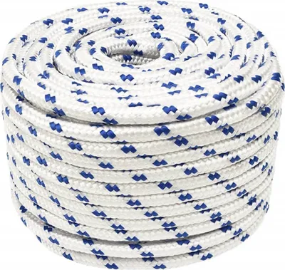 Image de vidaXL Corde de bateau Blanc 12 mm 100 m Polypropylène