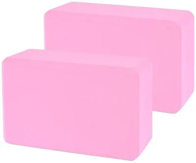 Productafbeelding van Ibenzoa® Yoga blokken set (2) van EVA – antislip, lichtgewicht en huidvriendelijk, vormvast voor yoga, Pilates en fitness, ideaal voor alle niveaus