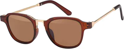 Produktbild von Gil Sonnen Brille Designer Piloten Herren Sonnenbrille mit Kunstoffrahmen 30417 Braun Gold