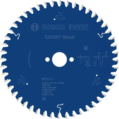 Productafbeelding van EXPERT Houtzaagblad, 160x2,6/1,6x20 mm, Z48