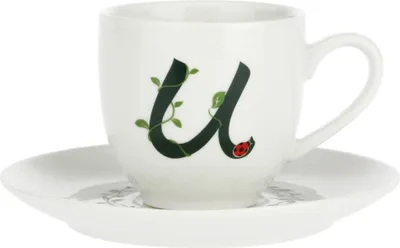 Immagine prodotto di La Porcellana Bianca tazza con piattino 90 ml motivo u P00370015U