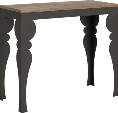Produktbild von Ausziehbare Konsole 90x40/300 cm Paxon Evolution Eiche Natur Anthrazitrahmen