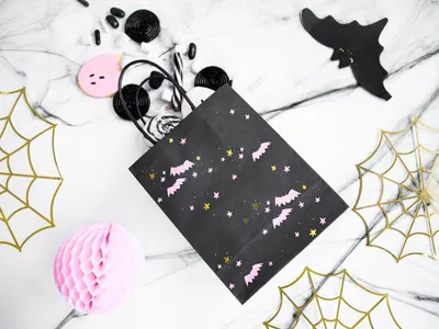Zdjęcie produktu dla Dekoracja pajęczyna - złota - Halloween - 3 szt