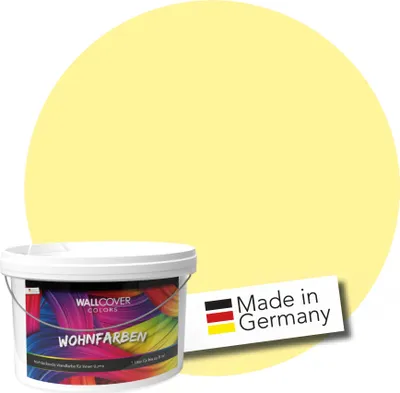Produktbild von WALLCOVER Wandfarbe Gelb Hochdeckend Klasse 1 Matt 2,5L für 20 m²