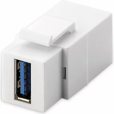 Obrázek produktu pro goobay Keystone modul USB 3.0 18,3 mm bílý (Bulk)