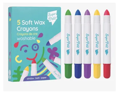 Image de Super Petit 5 crayons de cire twistables