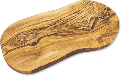 Produktbild von Schneidebrett 38-40 cm, Olivenholz, handgefertigt, für Küche