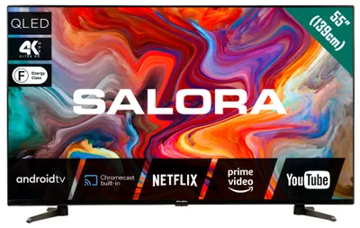 Image de Salora QLEDTV series 55QLEDTV, 139,7 cm (55"), 3840 x 2160 pixels, QLED, Smart TV, WLAN, noir