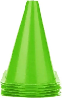 Zdjęcie produktu dla Płytki treningowe do piłki nożnej z tworzywa sztucznego – zestaw 6 sztuk, 18 cm, 5 kolorów