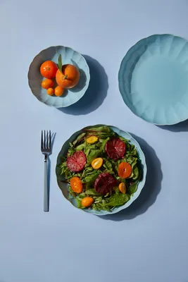 Obrázok produktu pre Hermia Concept, kvalitná súprava riadu (18 kusov) vyrobená zo 100% porcelánu, modrá, model 1001