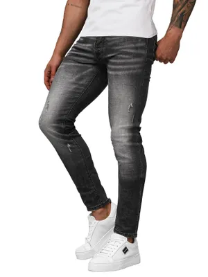 Produktbild von Herren Jeanshose Schwarz OZONEE NB/MP0070N 36