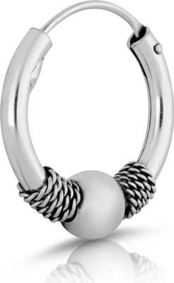 Produktbild von Einzel Ø 16mm Bali Kugel Creole Keltisch 925 Sterling Silber Herren Gothic 4334