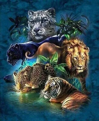Produktbild von 40x30 cm Diamanten Malerei Zum Selbermachen DIY Diamond Painting Tiere