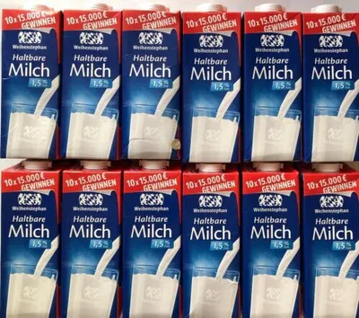 Produktbild von Weihenstephan Haltbare Milch 1,5 % Fett, 12x1 L