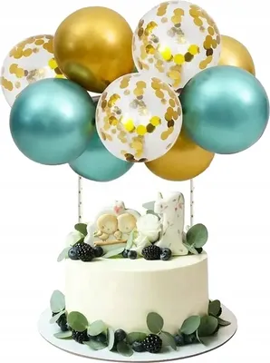 Produktbild von Grüner Goldballon Kuchentopper Geburtstagsparty Dekoration