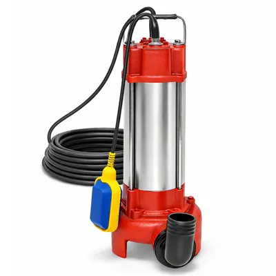 Image de Pompe à eau puissante avec interrupteur à flotteur et broyeur, 1300 W,  pour eau propre, eau sale et eaux usées, classe de protection IP68