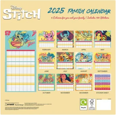 Obrázok produktu pre Kalendarz Planer Disney Stitch - Akcesorium Premium od PYRAMID dla Fanów Disney'a