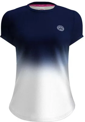 Productafbeelding van BIDI BADU T-shirt voor meisjes, marineblauw en wit, maat 14 jaar