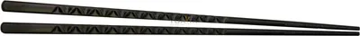 Produktbild von [ 1 Paar ] Essstäbchen [ KUNSTSTOFF SCHWARZ ] oben abgerundet eckig / 24cm