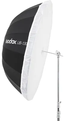 Zdjęcie produktu dla Biały, przezroczysty dyfuzor do lampy z odbłyśnikiem parabolicznym o średnicy 130 cm (Godox)