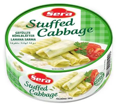 Produktbild von Stuffed Cabbage (Lahana Sarma) – Traditionelle gefüllte Kohlblätter 300g