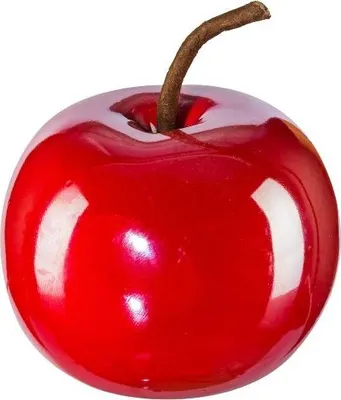 Produktbild von CREATIV home Apfel Rot Handarbeit Ø 8 cm - Keramik