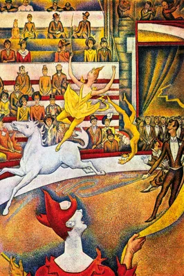 Zdjęcie produktu dla Georges Seurat Art Print Obraz - Cyrk, 1890 (120 x 80 cm)