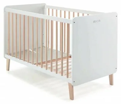 Image de Micuna Lit Trevi 120x60 cm Blanc/Bois