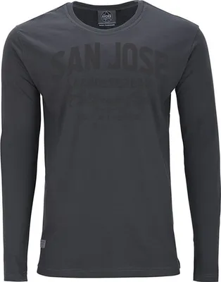 Produktbild von Übergrößen Longshirt San Jose grau AHORN SPORTSWEAR Iron Grey 8XL