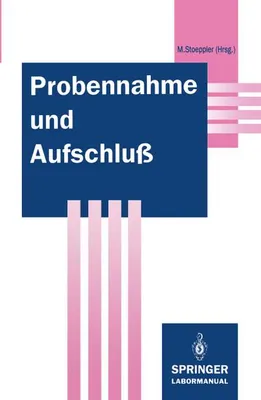 Obrázek produktu pro Probennahme und Aufschluß