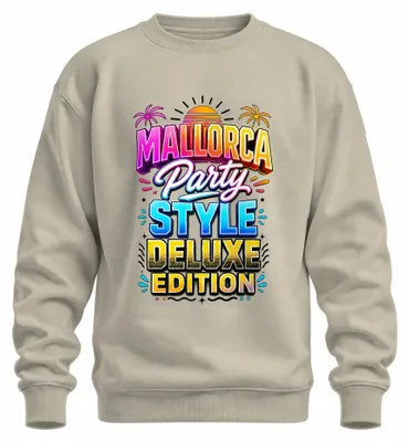 Productafbeelding van Mallorca, luxe editie, zomer, vakantie, JGA (jongetuige afscheidsfeest), sweatshirt, trui, natuur, maat M