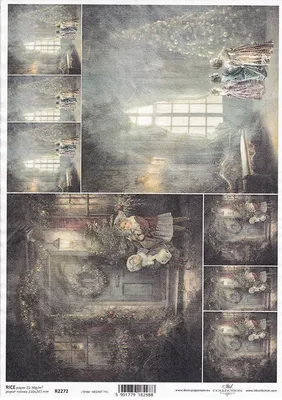 Immagine prodotto di ITD carta di riso decoupage tecnica artigianale tovagliolo di carta-R2272 Natale, vacanze, bambini