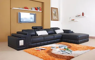 Zdjęcie produktu dla Ecksofa Leder Sofa Couch Polster Eck Sitz Wohnlandschaft Garnitur L-Form Sofas