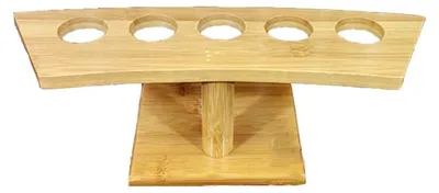 Bambus-Eishörnchenhalter, 5 Löcher, Sushi-Ständer, Lebensmittel-Display, 24 cm