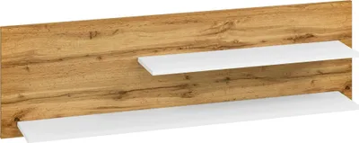 Produktbild von Hängeregal / Wandregal Temecula 08, Farbe: Eiche / Weiß - Abmessungen: 40 x 138 x 21 cm (H x B x T)