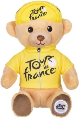 Produktbild von Tour-de-France-Plüschbär im gepunkteten Trikot, 15 cm