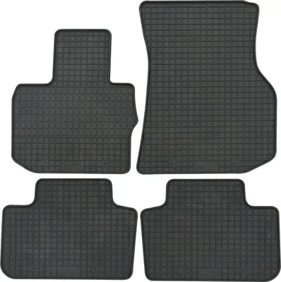 Produktbild von für BMW X3 ab 11/2017 / X4 ab 07/2018 Passform PETEX Gummimatten 4-teilig schwarz Allwettermatten Gummifußmatten