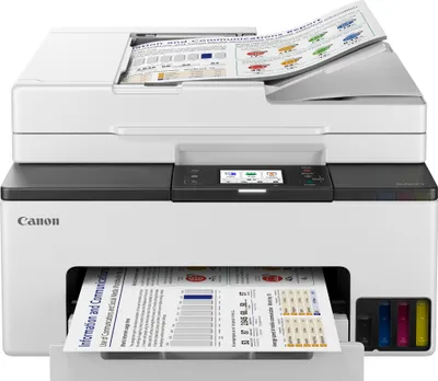 Zdjęcie produktu dla Canon MAXIFY GX2050, Atramentowa, Drukowanie w kolorze, 600 x 1200 DPI, Kopiowanie w kolorze, A4, Czarny, Biały