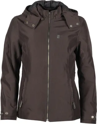 Image de Veste moto textile Helstons Claire pour femme, marron foncé, S