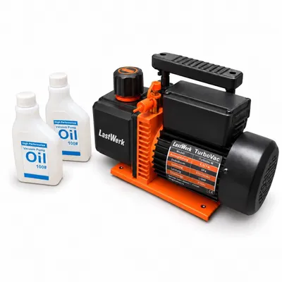 Produktbild von LastWerk TurboVac M Vakuumpumpe 4,5 CFM – Single Stage (einstufig), 5 Pa Endvakuum, 1/3 HP, 220 V / 50 Hz, für Klima- und Kältetechnik