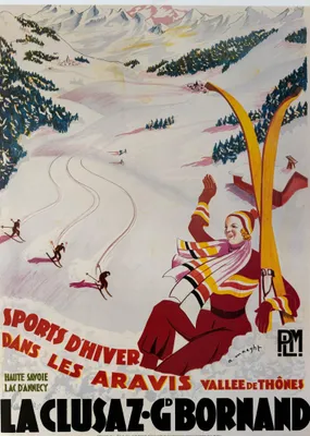 Image de La Clusaz Gd Bornand - 50x70cm Affiche Poster
