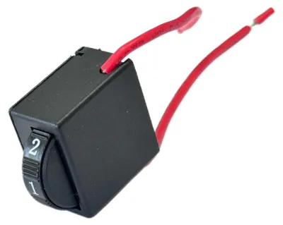Produktbild von Trade-Shop 6 Stufen Drehzahlregler 220–250V 12A Soft Start für Winkelschleifer Motorregler Steuerung einstellbar mit 2 Kabeln