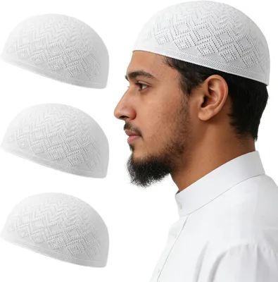 Obrázek produktu pro Kufi čepice pro muže, obvod 55-59 cm, materiál: bavlna