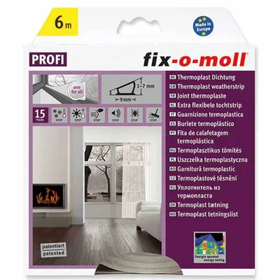 Produktbild von fix-o-moll Thermoplast-Profild. 6 m 7 x 9 mm transparent