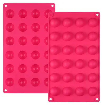 Silikonform Halbkugel Mini, 2 Stk, 3 cm, 24 Mulden