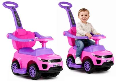 Image de 614w Toddlers Ride On Push Along With Parent Handle - Pink