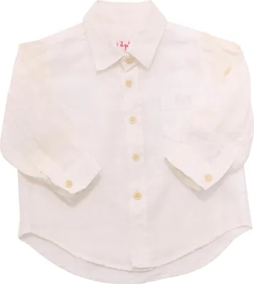 Zdjęcie produktu dla 8584AP camicia bimbo IL GUFO lniana koszula chłopięca dla dzieci