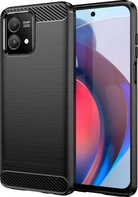 Produktbild von Moto G Stylus 5G 2023 Hülle, Carbon-Faser TPU Silikon Stoßfest Schutzhülle für Motorola Moto G Stylus 5G 2023 Schwarz